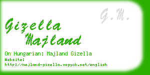 gizella majland business card